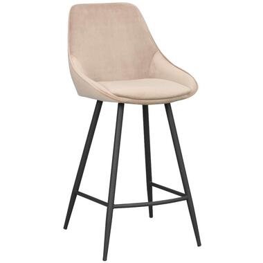 Rowico Sierra Velvet Barkruk - Set Van 2 - Fluweel Beige