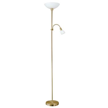 EGLO Up 2 Vloerlamp - E27/E14 - 176,5 cm - Grijs/Wit product