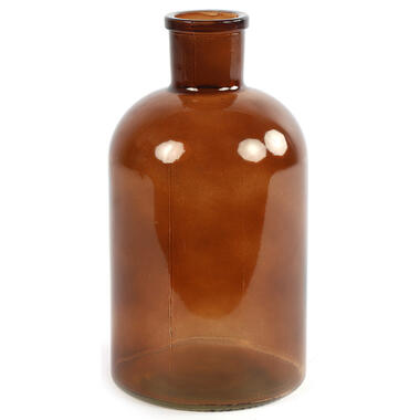 Countryfield Vaas - bruin - glas - apotheker fles vorm - D14 x H27 cm product
