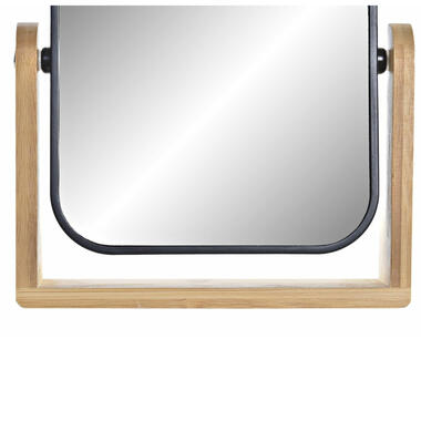 Items - Luxe Make-up spiegel op standaard - bamboe zwart - 21 cm product