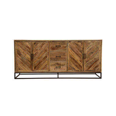 Mangohoutonline - Dressoir Reno 200cm Rechthoekig - Bruin - Mahom product