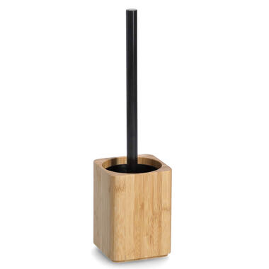 Zeller Toiletborstel houder - bamboe hout - 35 x 9 cm product