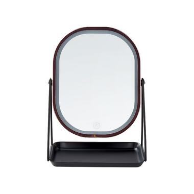 LYVION Make-up spiegel met led bulbs zwart kopen? shop bij vtwonen