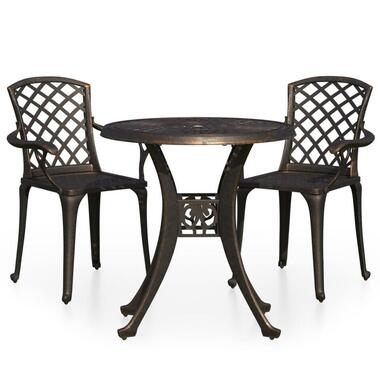 vidaXL - Bistroset - Bruin - Aluminium product