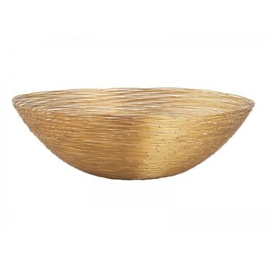 Bobbel Home - Fruitschaal Rond - ø 40 cm - Goud - Metaal product