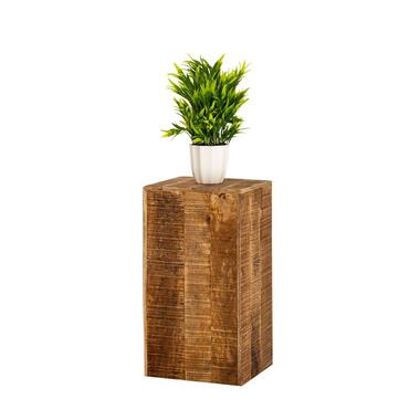 Parya Home -Bloemenzuil- 27 x 27 x 50 of 73 cm - plantenstandaard- Mangohout product