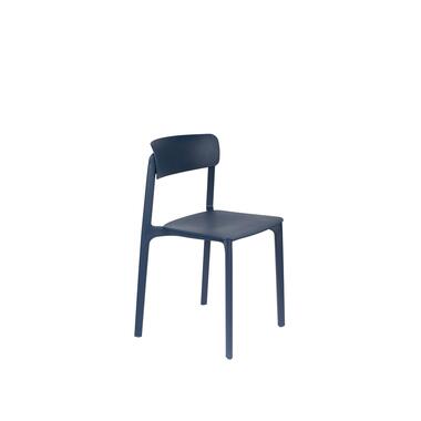 Housecraft Clive Eetkamerstoelen Donker Blauw - Set van 4 product