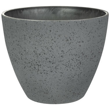 Ter Steege Bloempot/plantenpot - buiten - antraciet - D19/H15 cm product