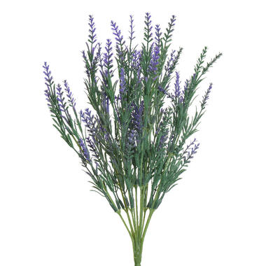 Everlands kunstplant lavendel - paars - 43 cm product