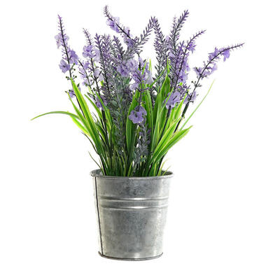 Items Kunstplant - Lavendel - in sierpot - H28 x D18 cm product