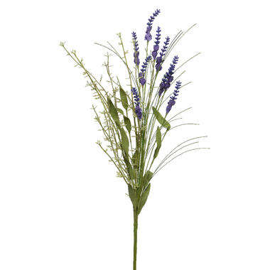 Everlands lavendel kunsttak - paars - kunststof - H75 cm product