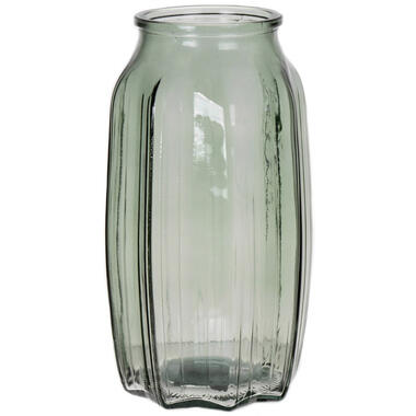 Bellatio Design Vaas - lichtgroen - glas - D12 x H22 cm product