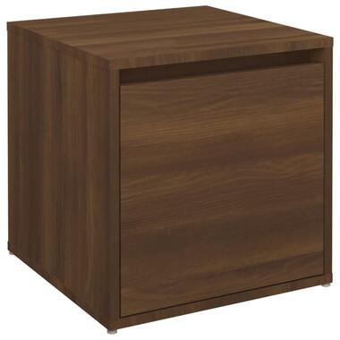 vidaXL Opbergbox met lade 40,5x40x40 cm bewerkt hout bruin eikenkleur product