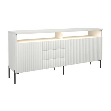 Dressoir Zenith Foil MDF 89x200x45 Wit/Zwart product