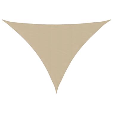 vidaXL Zonnescherm driehoekig 3,5x3,5x4,9 m oxford stof beige product