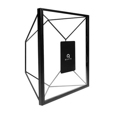 QUVIO Fotolijstje hexagon staal 17.5 x 23cm - Zwart product
