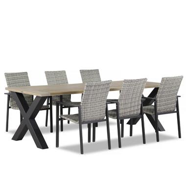 Lifestyle Upton/Cardiff 240 cm dining tuinset 7-delig stapelbaar product