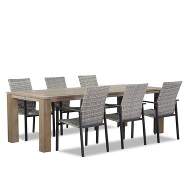 Lifestyle Upton/Brighton 240 cm dining tuinset 7-delig stapelbaar product