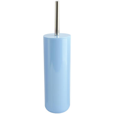 MSV Porto Toilet/wc-borstel houder - kunststof - pastel blauw - 38 cm product