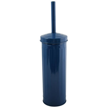 MSV Industrial Toilet/wc-borstel houder - metaal - marine blauw - 38cm product
