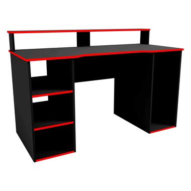 Emob Gaming bureau Seis 136cm - zwart/rood product