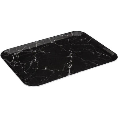 5Five Dienblad/serveer tray Marble - Melamine - zwart - 33 x 43 cm product