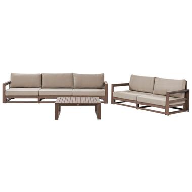 TIMOR II - Loungeset 5-zits - Donkere houtkleur - FSC® acaciahout product