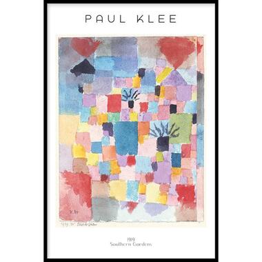 Walljar - Paul Klee - Southern Gardens - Poster met lijst / 50 x 70 cm product