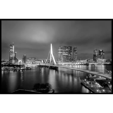 Walljar - Rotterdam Skyline II - Poster met lijst / 70 x 100 cm product
