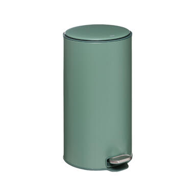 5Five Prullenbak/pedaalemmer - groen - metaal - 30 liter - 62 cm product