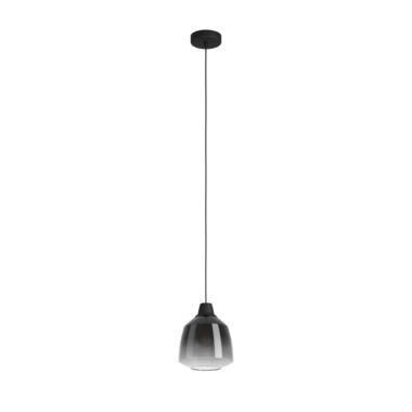 EGLO Sedbergh Hanglamp - E27 - Ø 20 cm - Zwart - Glas product