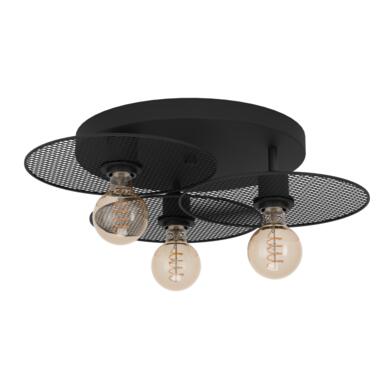 EGLO Ikeston Plafondlamp - E27 - Ø 53 cm - Zwart - Staal product