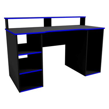 Emob Gaming bureau Seis 136cm - zwart/blauw product