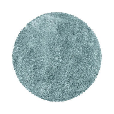 Pearl Soft Rond Hoogpolig Vloerkleed Blauw - 200 CM ROND product