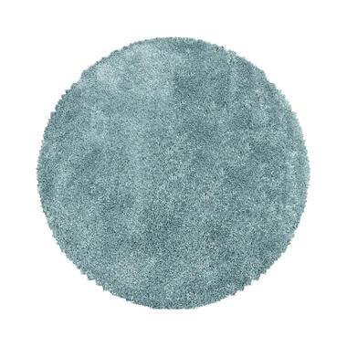 Pearl Soft Rond Hoogpolig Vloerkleed Blauw - 120 CM ROND product