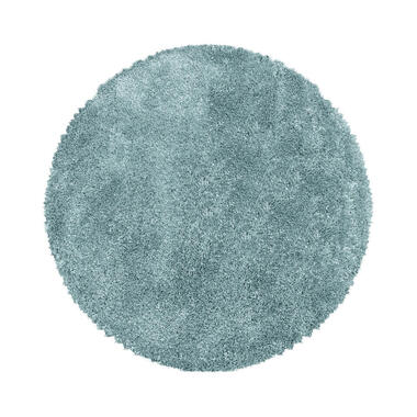 Pearl Soft Rond Hoogpolig Vloerkleed Blauw - 160 CM ROND product