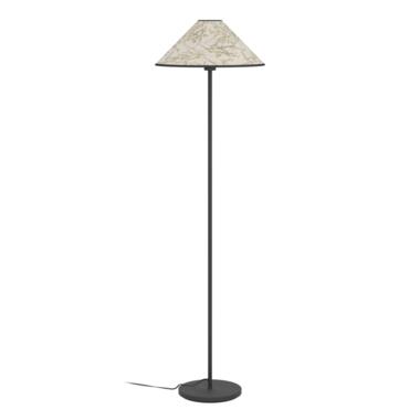 EGLO Oxpark Vloerlamp - E27 - 146,5 cm - Zwart/Wit/Groen - Bamboe product