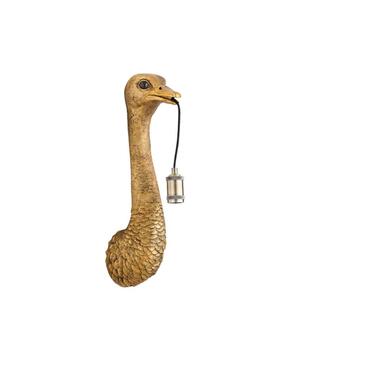 Wandlamp Ostrich - Antiek Brons - 18x15.5x57.5cm