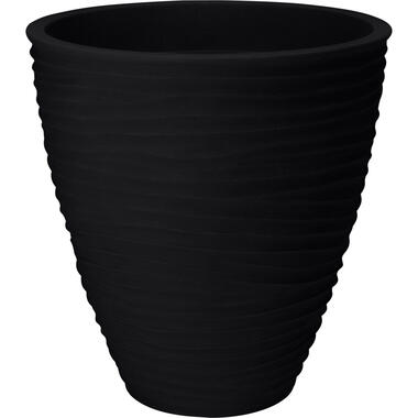 Pro Garden plantenpot - Tuin - kunststof - antraciet - 40 x 42 cm product