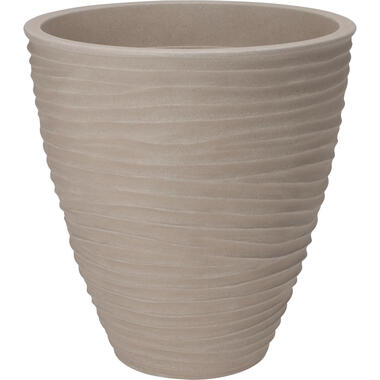 Pro Garden plantenpot - Tuin - kunststof - beige - D40 x H42 cm product