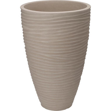 Pro Garden plantenpot - Tuin - kunststof - zand/beige - D40 x H60 cm product