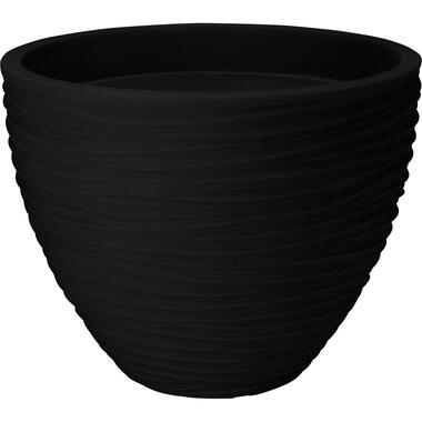 Pro Garden plantenpot - Tuin - kunststof - antraciet - D40 x H31 cm product