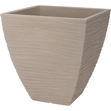 Pro Garden plantenpot - Tuin - kunststof - beige/zand - D40 x H42 cm product