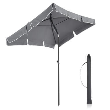 ACAZA Rechthoekige Parasol voor Tuin, Strand of Balkon - Grijs product