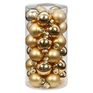 Inge Christmas goods Kerstballen - 30 st - glas - goud - 4 cm product