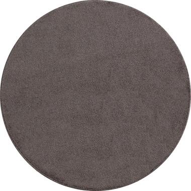 Basics Effen Rond Vloerkleed Bruin Laagpolig - 160 CM ROND product