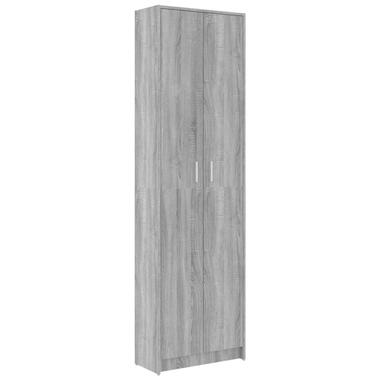 vidaXL Gangkast 55x25x189 cm bewerkt hout grijs sonoma eikenkleurig product