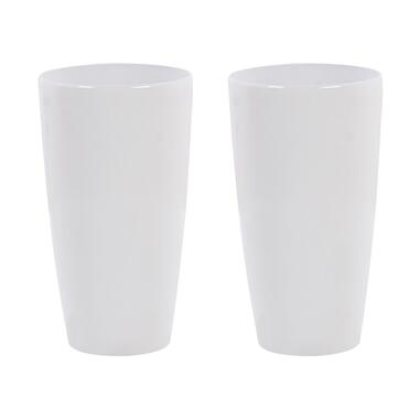 TSERIA - Bloempot set van 2 - Wit - 32 cm - Stenenmix product