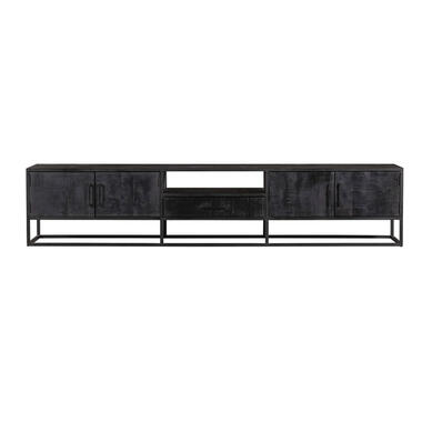 Furndea Morada tv meubel industrieel zwart - 45x240x50 cm product