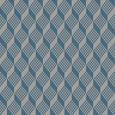 Dutch Wallcoverings - Grace 3D stitched cube blue - GR322306 product